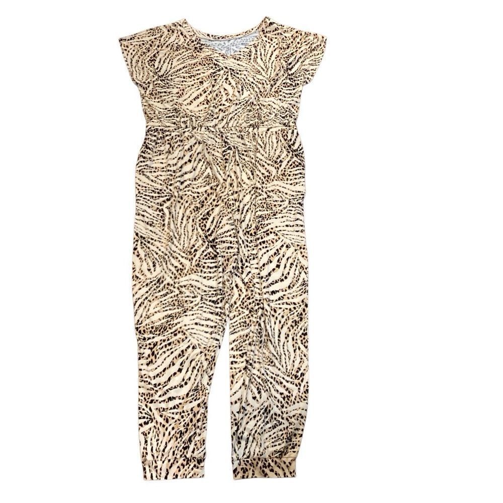 Comfort Code By Cuddle Duds Plus XL Jumpsuit Romper With Pockets Animal Print